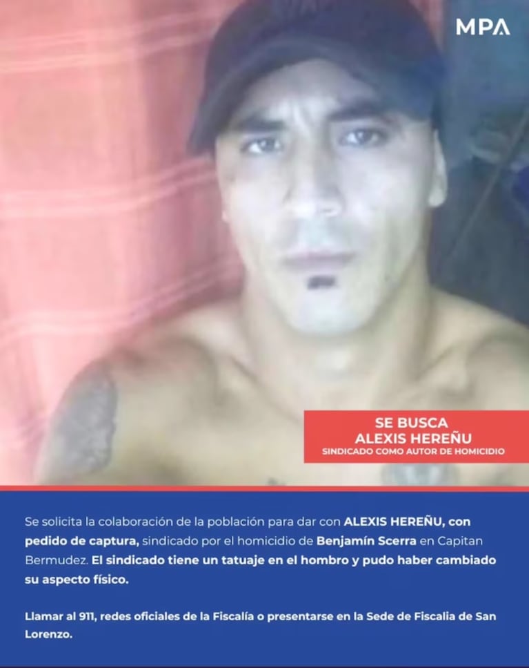 Difundieron la foto de “El Corto”, el prófugo acusado por el crimen del joven en Santa Fe