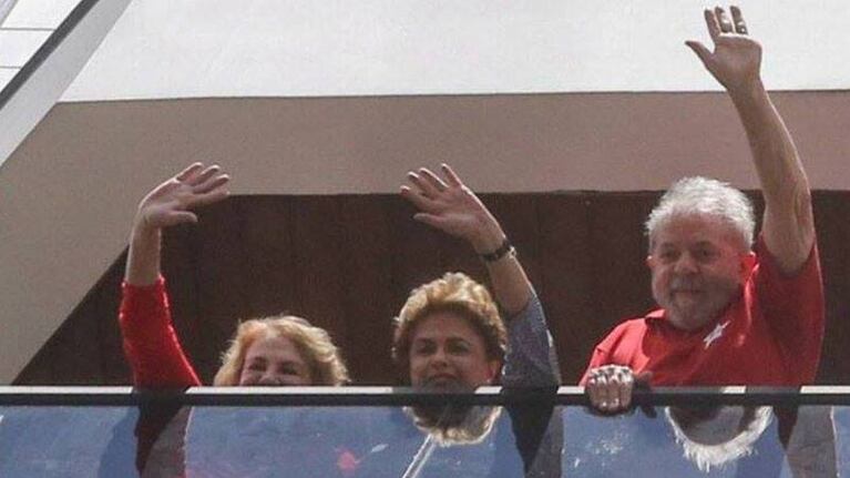 Dilma visitó a Lula, el día después del interrogatorio. Foto: O Globo