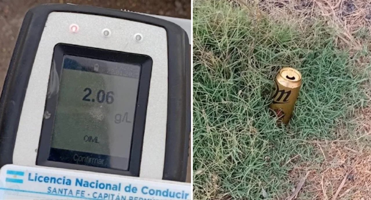 Dio positivo de alcoholemia y tuvo una insólita reacción. 