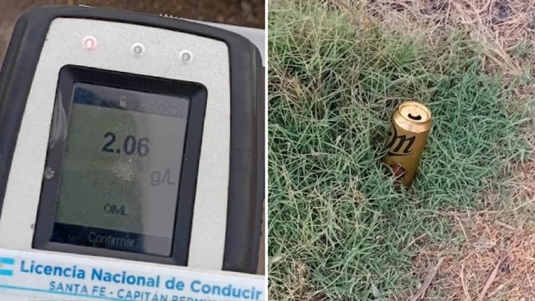 Dio positivo de alcoholemia y tuvo una insólita reacción.