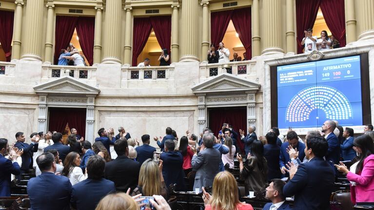 Diputados dio media sanción al proyecto de baja de edad de imputabilidad. (Imagen: Diputados).