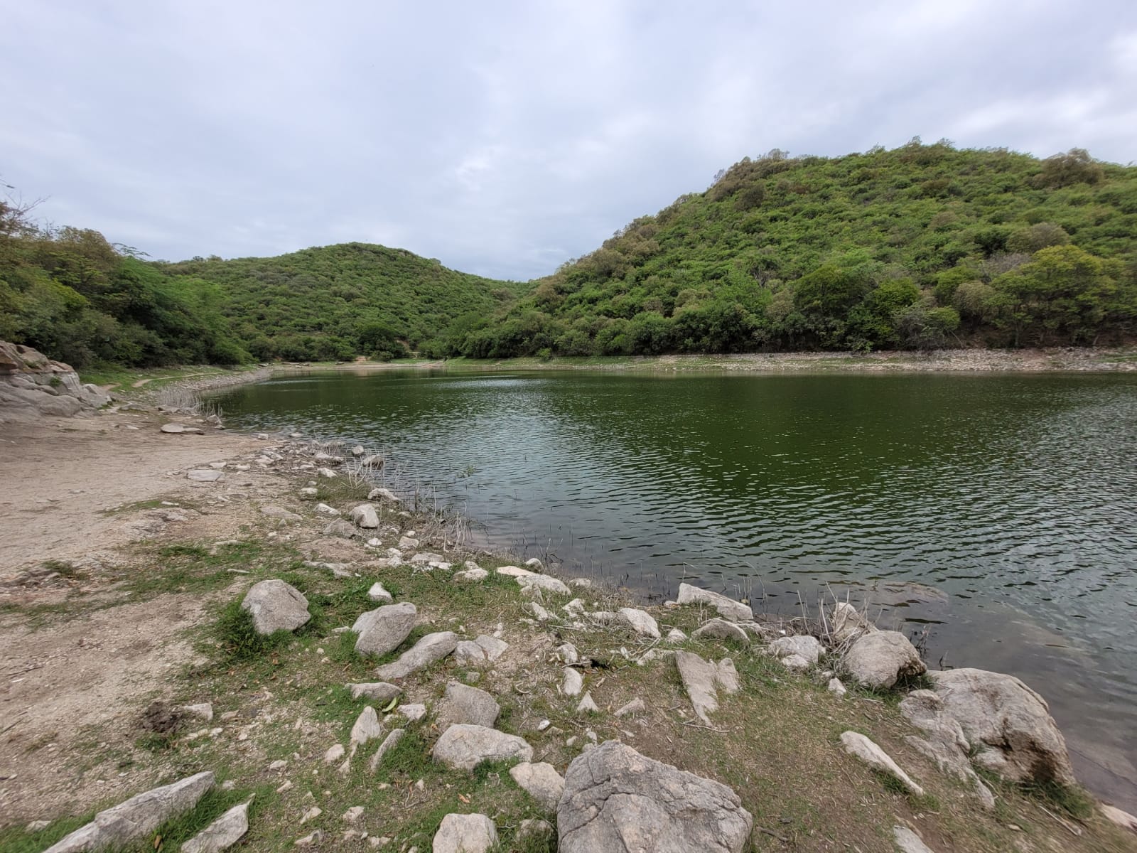 Dique La Quebrada, el lugar donde murió Thiago Esquivel.