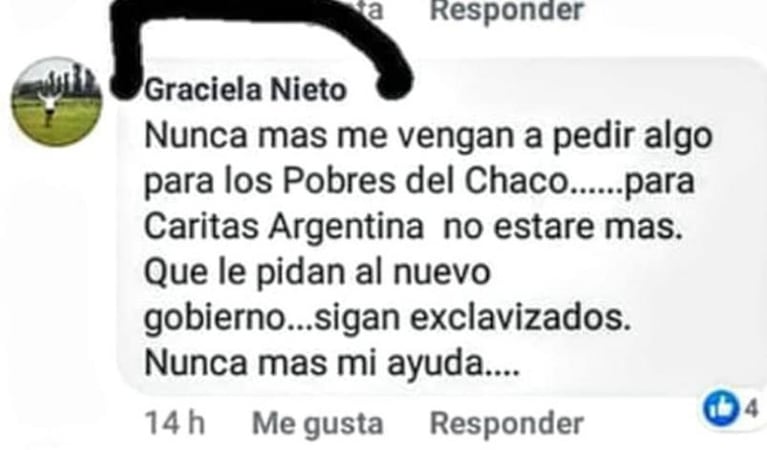 Directora de escuela enfureció por el triunfo de Alberto Fernández: "No me vengan a pedir algo para los pobres"