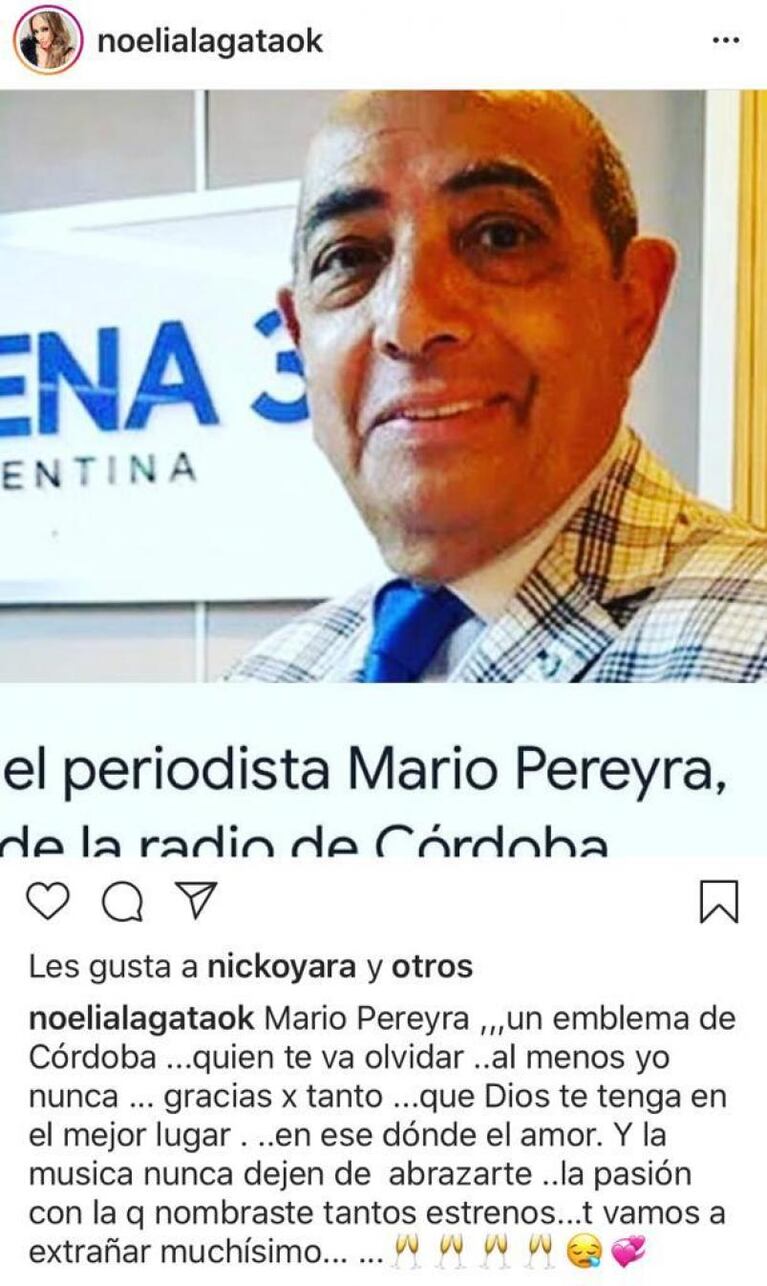 Dolor en el cuarteto por la muerte de Mario Pereyra 