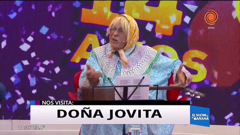Doña Jovita festejó los 14 años del Show