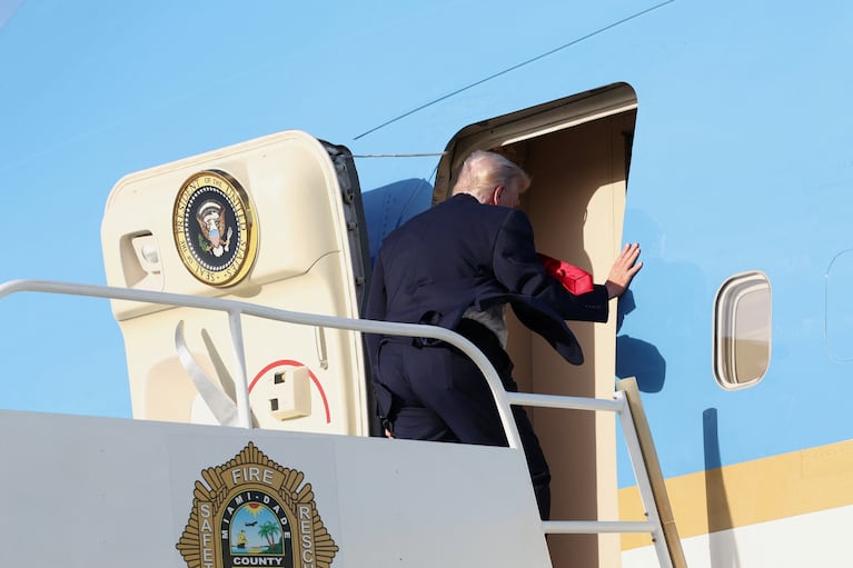 Donald Trump en Florida.  REUTERS/Kevin Lamarque