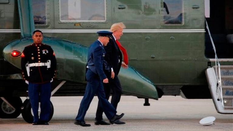Donald Trump intentó ayudar al marine pero no pudo. 