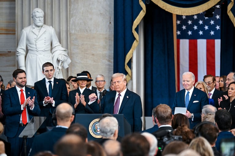 Donald Trump prestó juramento en el Capitolio.