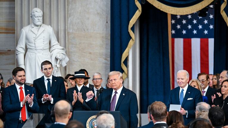 Donald Trump prestó juramento en el Capitolio.