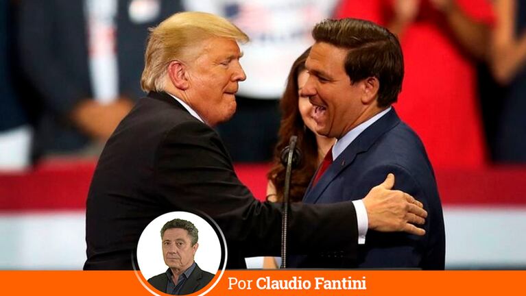 Donald Trump y Ron DeSantis.