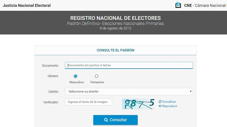 ¿Dónde votás en las Paso?