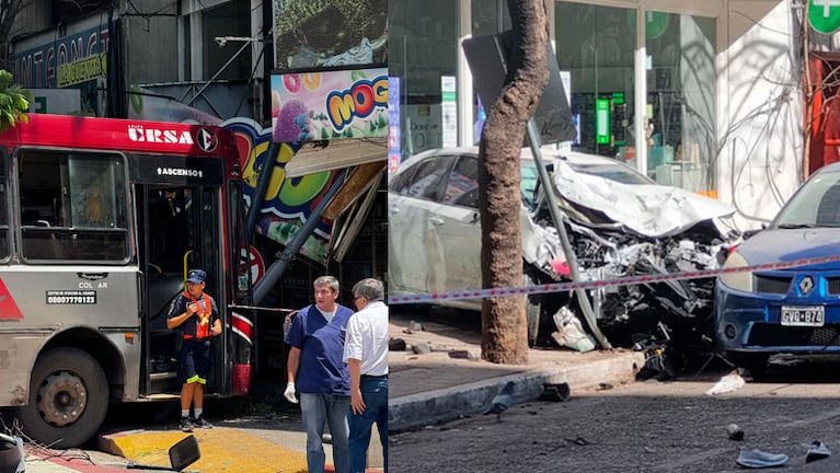 Dos accidentes graves que ocurrieron en la avenida Chacabuco.