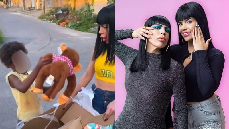 Dos influencers condenadas por racismo en Brasil.