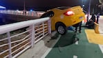 Dos motociclistas protagonizaron el choque contra el taxi.