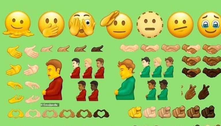 Dos nuevos emojis inclusivos: “hombre embarazado” y “persona embarazada”