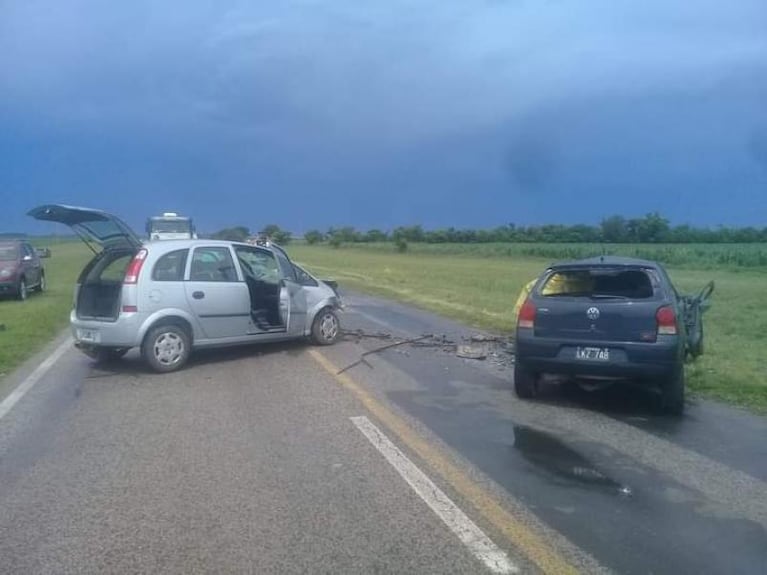 Dos personas murieron en un choque frontal en el sur de Córdoba