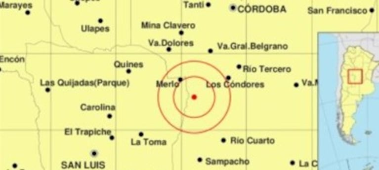 Dos temblores sorprendieron a Córdoba durante la medianoche: dónde fueron y de qué magnitud
