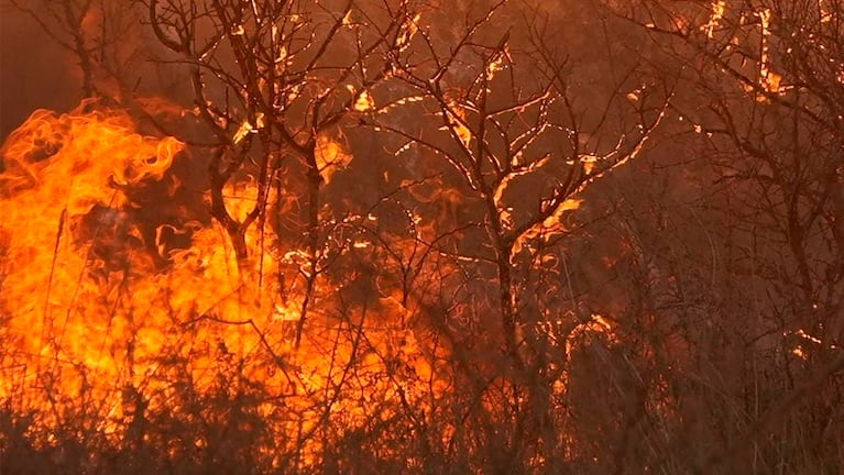 Drama por el incendio en La Calera.