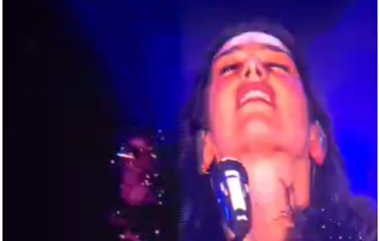 Dua Lipa en Argentina - Imagen captura video de Silvia Pérez Ruiz.