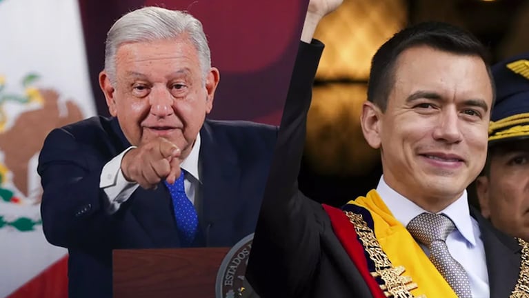 Duros cruces entre los presidentes López Obrador y Noboa.