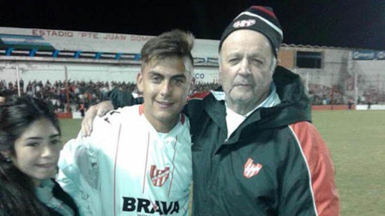 Dybala junto a Turza el año de su debut en Primera.