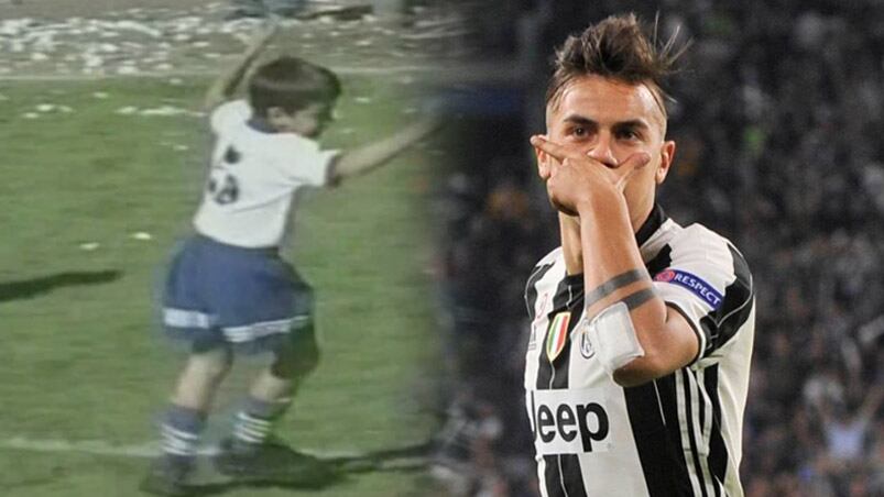 Dybala y sus festejos de gol, desde el 2004 al 2017.