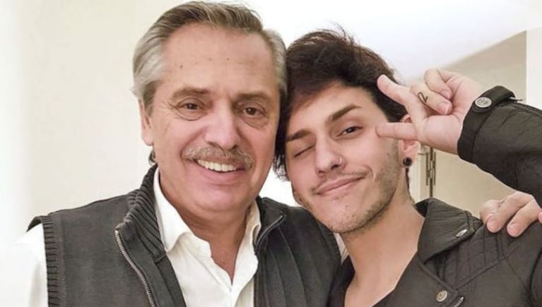 Dyhzy, el hijo de Alberto Fernández, causó sorpresa por su transformación física. (El Trece)