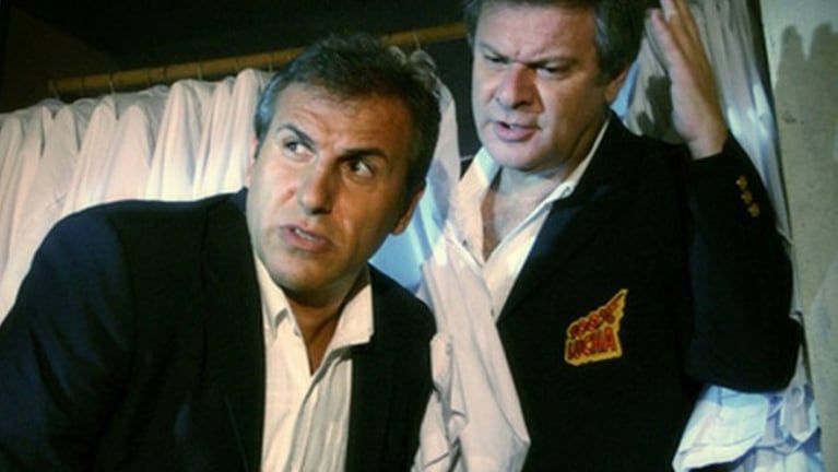 Eduardo Husni, junto a Osvaldo Príncipi en "100 Lucha".