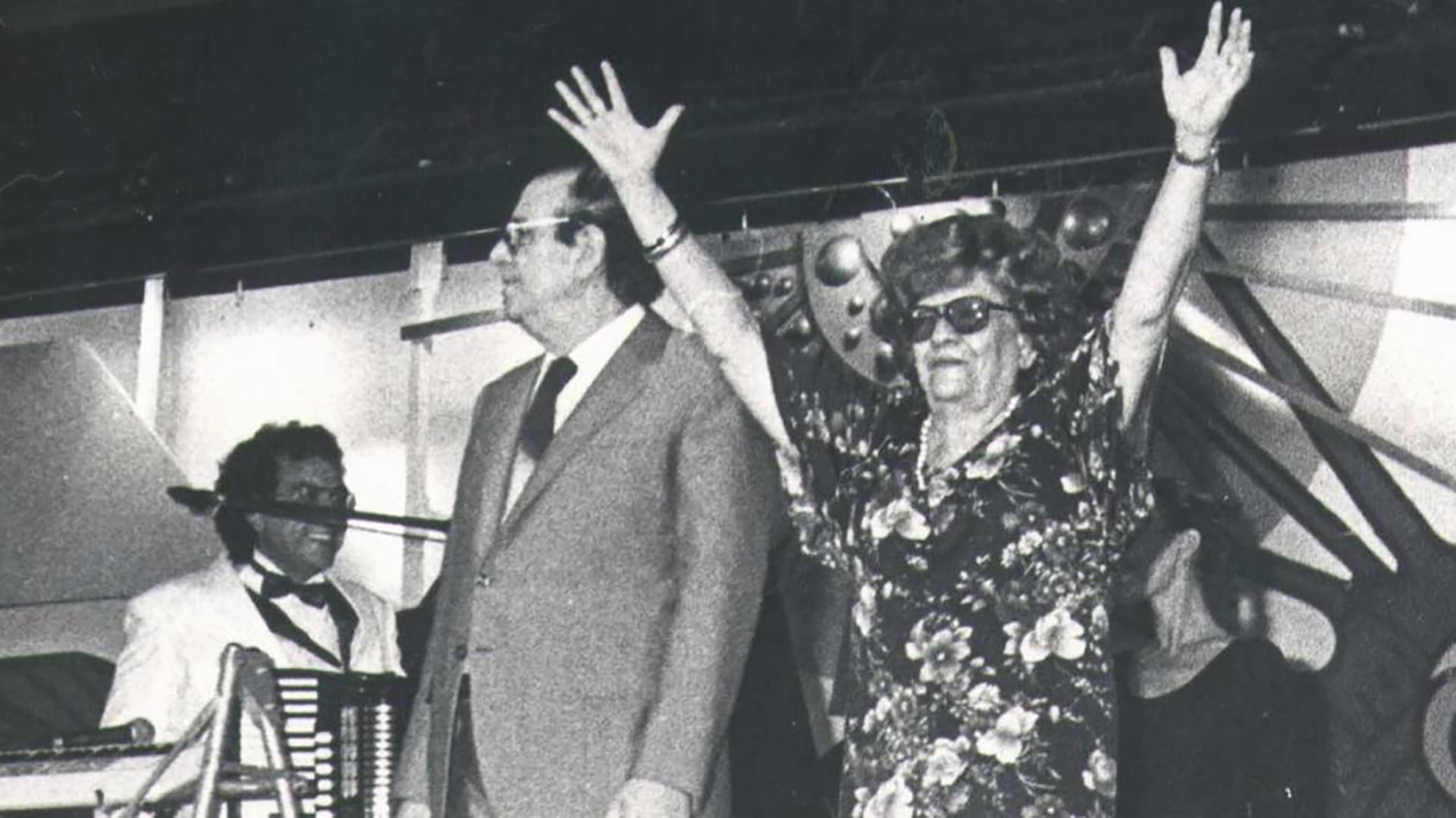 Eduardo, Miguel y Leonor en Cosquín. 