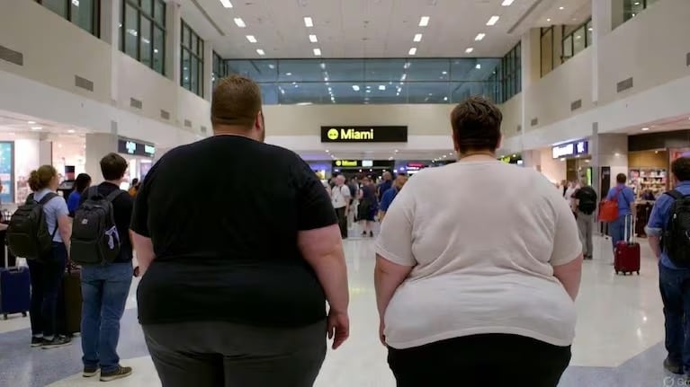 EEUU podría negar visas a personas obesas. (Foto generada por IA)