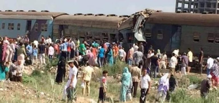 Egipto: cerca de 40 muertos en un choque de trenes