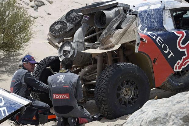 El abandono de Carlos Sainz. Foto: AFP.