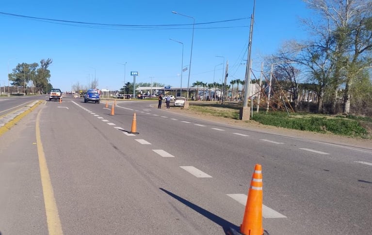 El accidente fatal se produjo a la altura de la localidad de La Puerta.