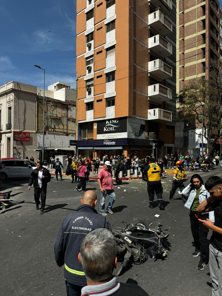 El accidente fue en plena hora pico en el Centro de Córdoba.