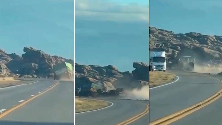 El accidente fue filmado en el Camino de las Altas Cumbres.