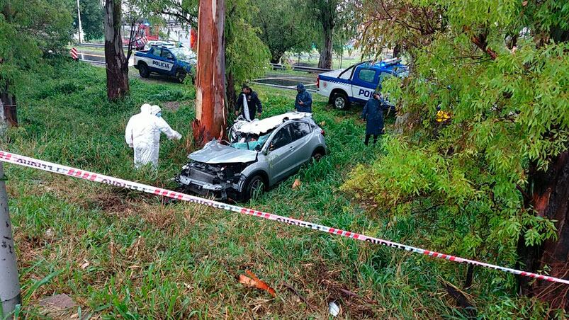 El accidente ocurrió a la altura del ingreso al barrio cerrado La Arbolada.