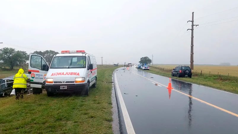 El accidente ocurrió cerca de las 8. 