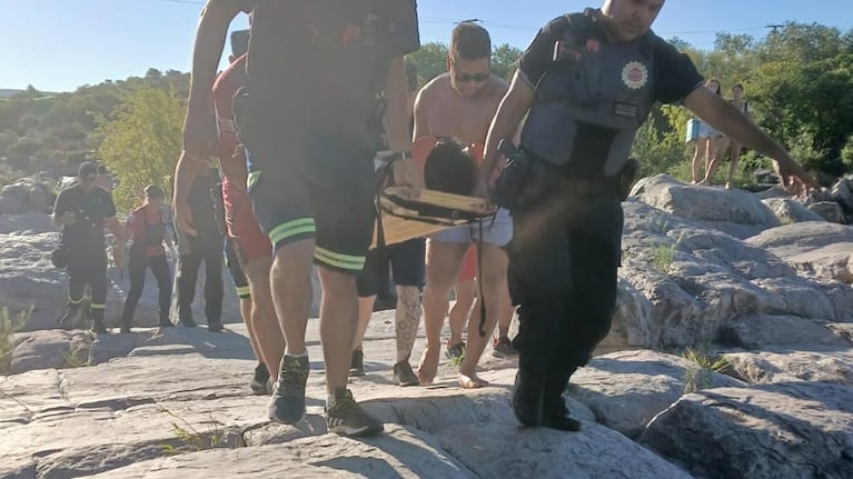 El accidente ocurrió en el balneario Los Elefantes de Mina Clavero.