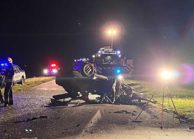 El accidente ocurrió en el kilómetro 86 de la Ruta Provincial 3, entre Las Varillas y San Bartolo.