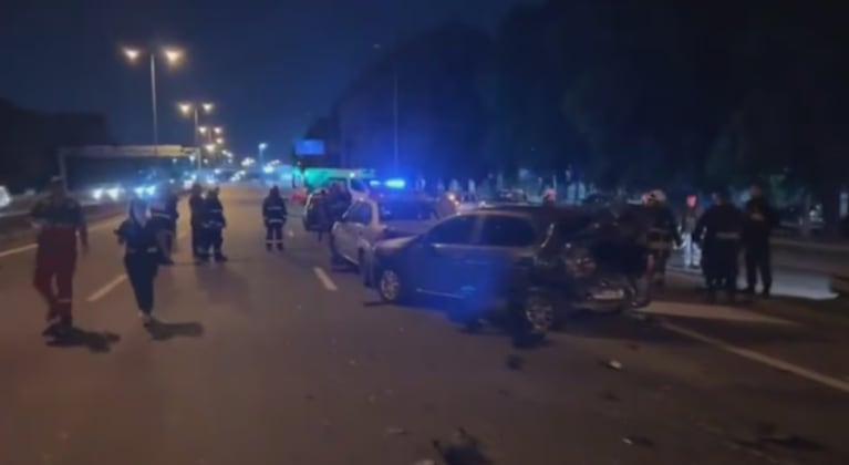 El accidente ocurrió en la colectora de la avenida General Paz.