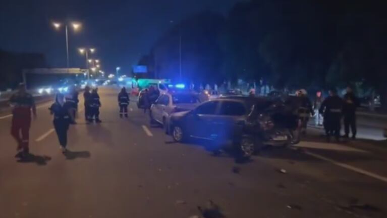 El accidente ocurrió en la colectora de la avenida General Paz.
