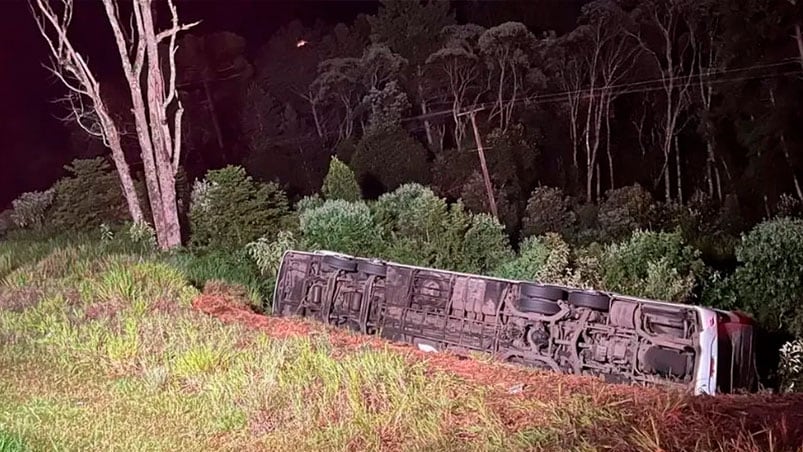 El accidente ocurrió en la zona de Iratí, en el estado de Paraná. 