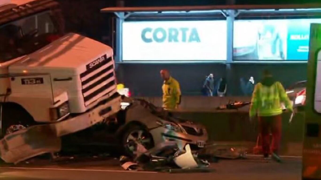 El accidente ocurrió en las últimas horas de este domingo. (Foto: captura TN)