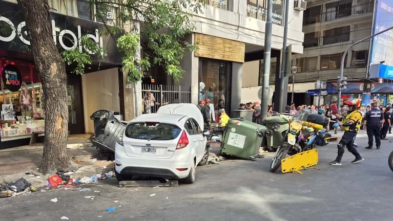 El accidente ocurrió en pleno centro de Córdoba este lunes a la siesta.