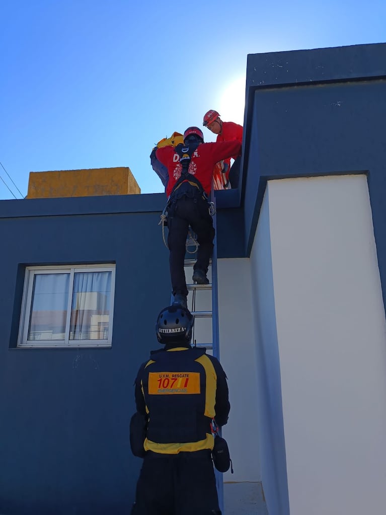 El accidente ocurrió en una casa de barrio Chateau de Córdoba.