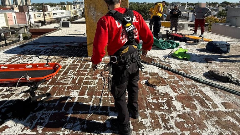 El accidente ocurrió en una casa de barrio Chateau de Córdoba.