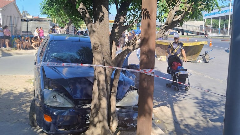 El accidente ocurrió este viernes por la mañana en barrio Bajo Pueyrredón.