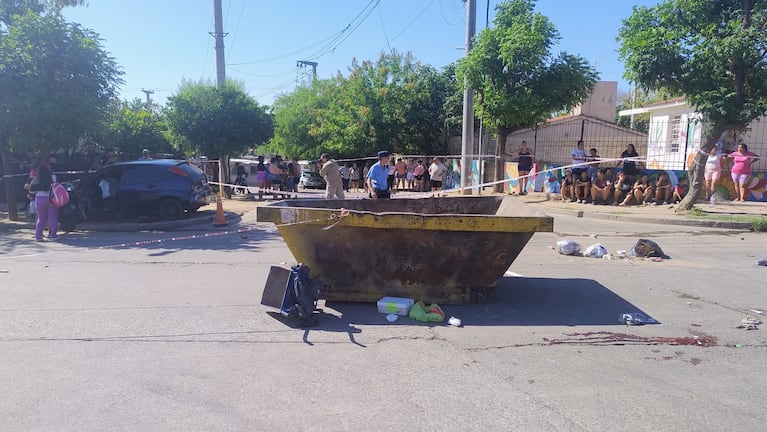 El accidente ocurrió este viernes por la mañana en barrio Bajo Pueyrredón.