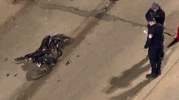 El accidente ocurrió sobre el puente de avenida Sabattini, frente a la Terminal de Ómnibus.