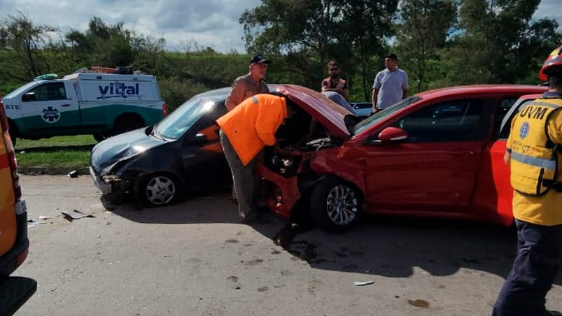 El accidente provocó horas de demoras.